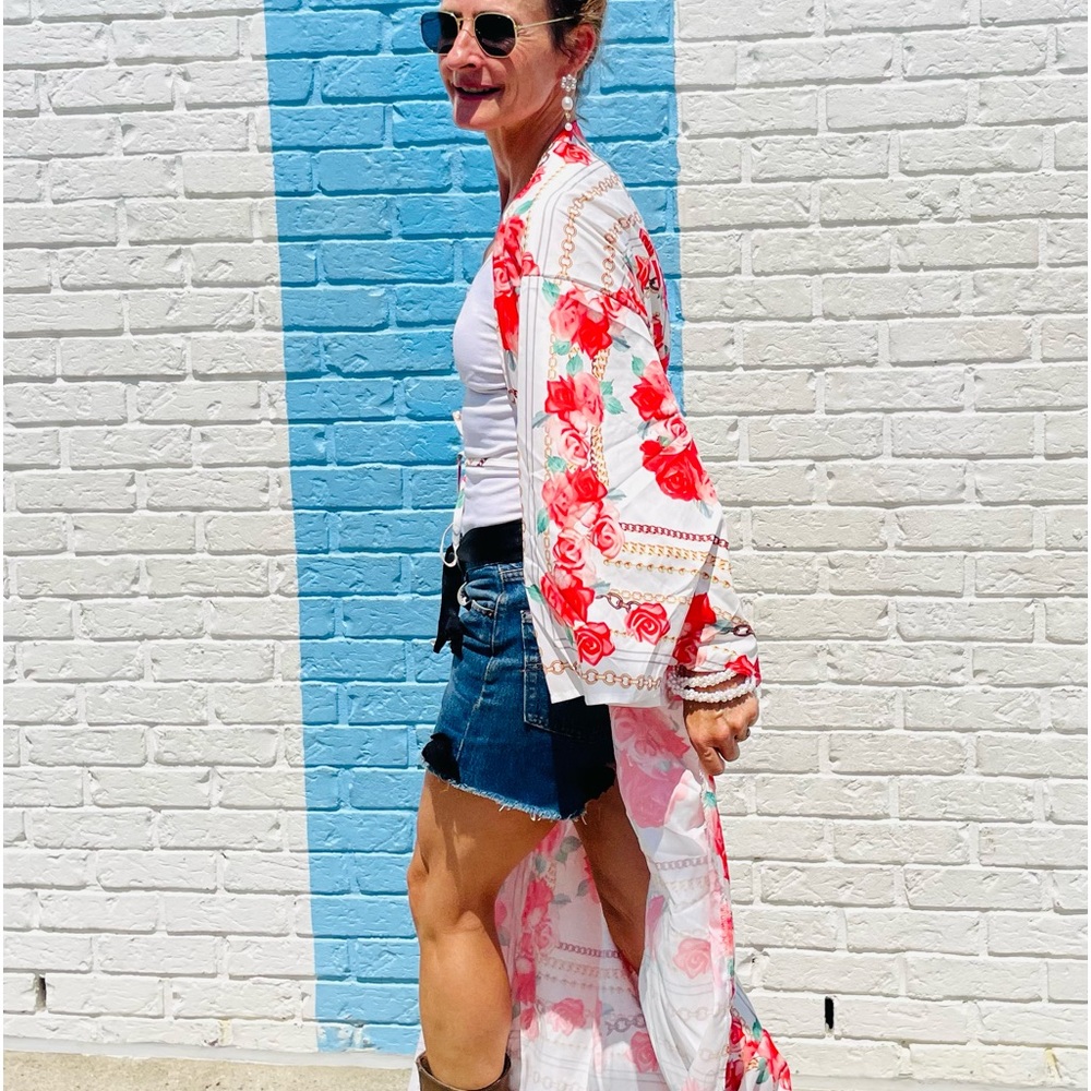 Light Floral Outerwear